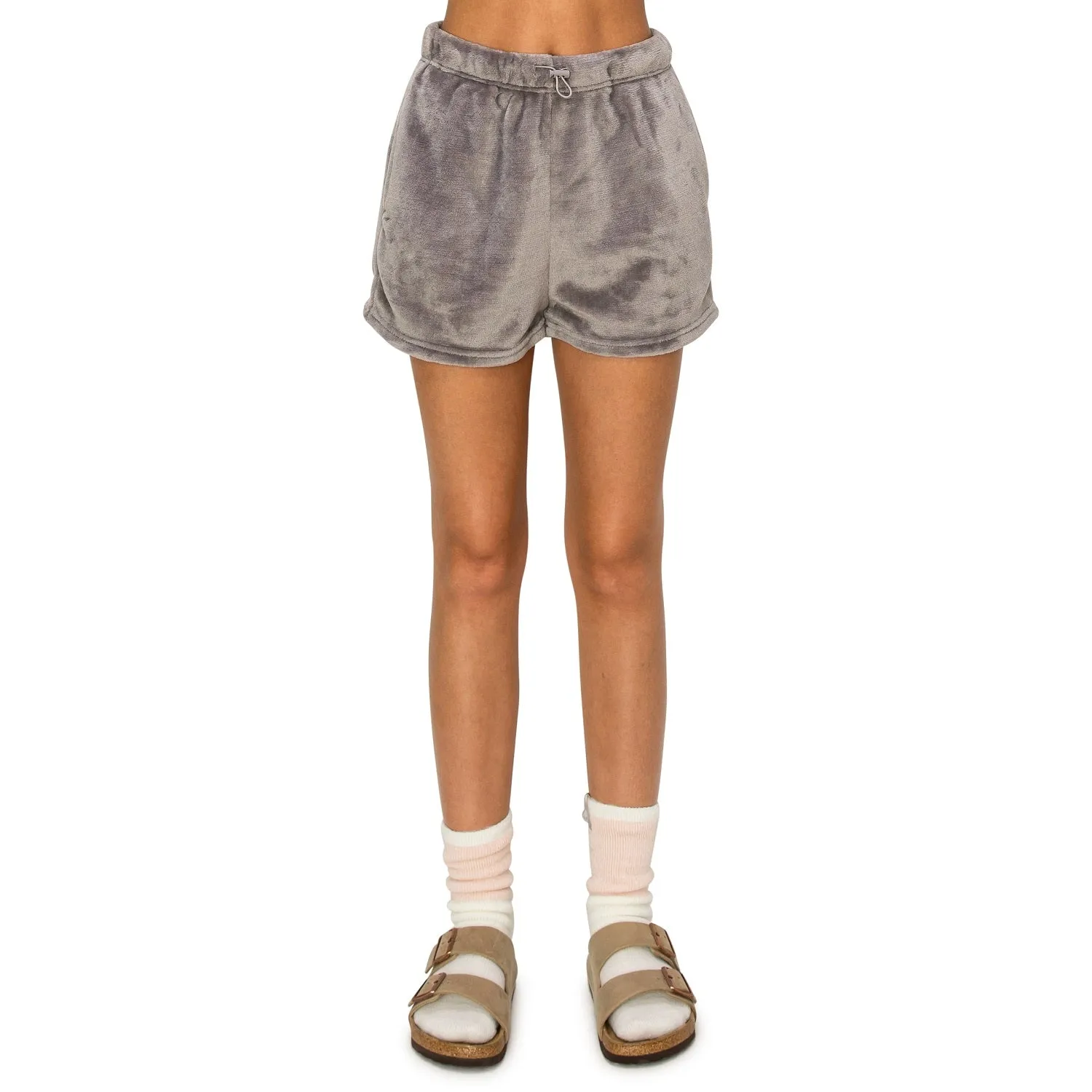 Minky Fleece Sweatshorts - Grey