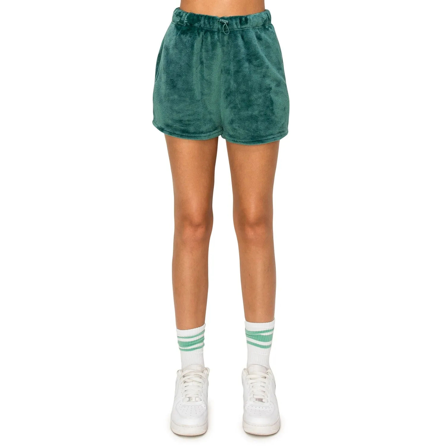 Minky Fleece Sweatshorts - Teal