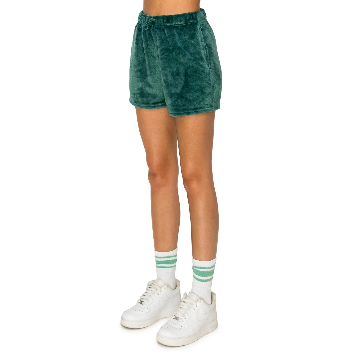 Minky Fleece Sweatshorts - Teal