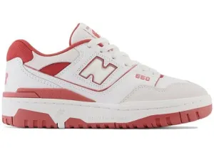 New Balance Kids 550 Sneakers- White/Red