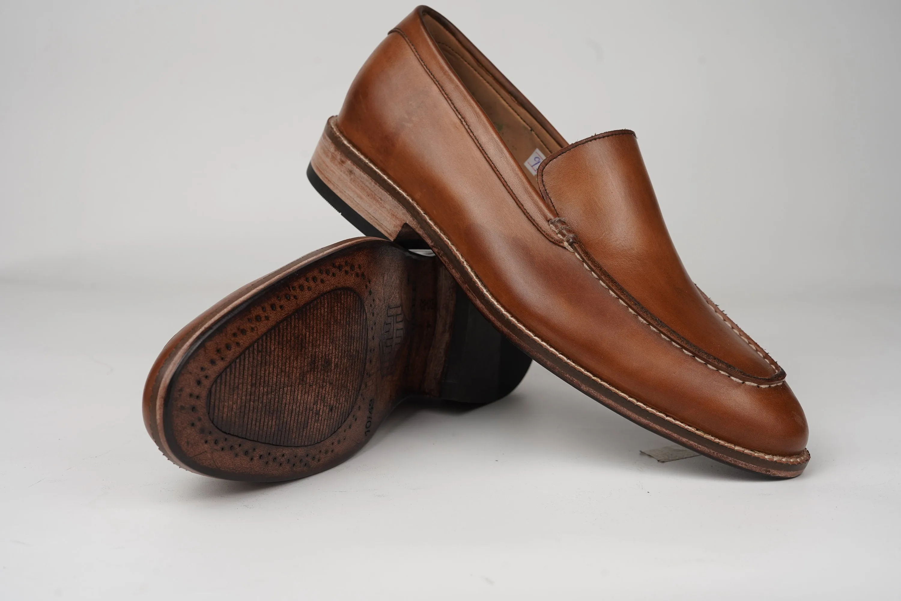 Oily Pull Up Natural Casual Slip On Loafer Custom Made-To-Order Shoes  Premium Quality Handmade