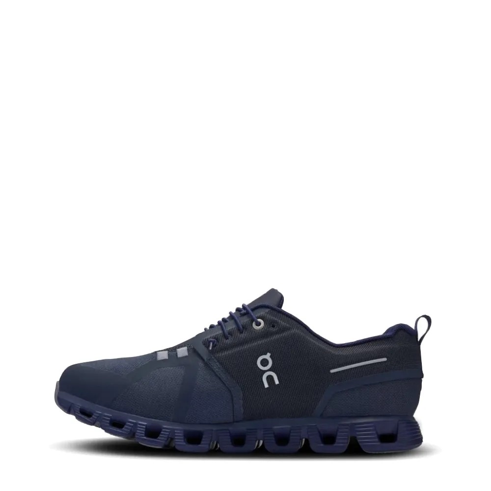 On Men's Cloud 5 Waterproof Sneaker in Navy/Ink