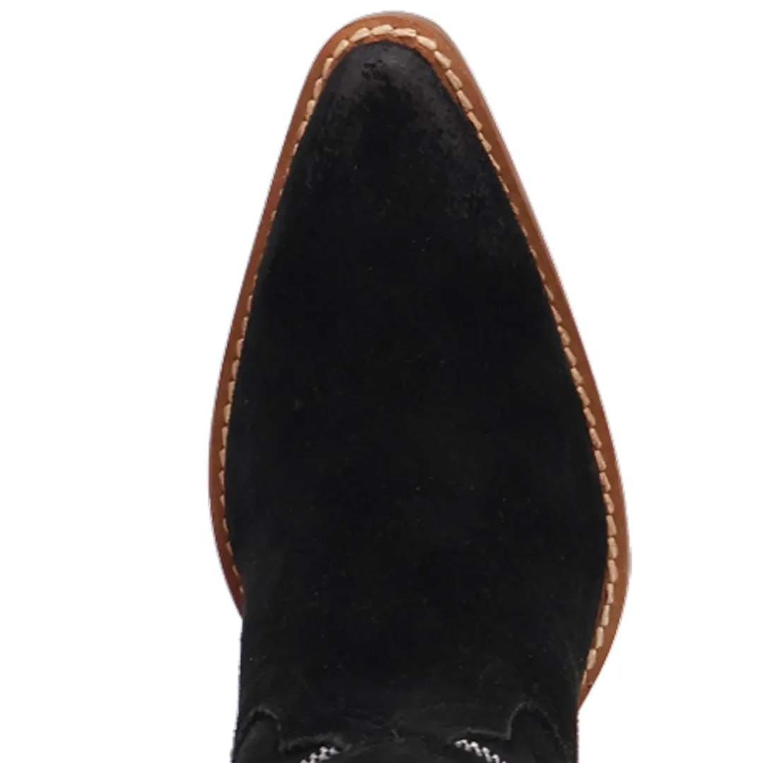 Online Exclusive | Dingo | Primadonna Suede Leather Boot in Black **PREORDER