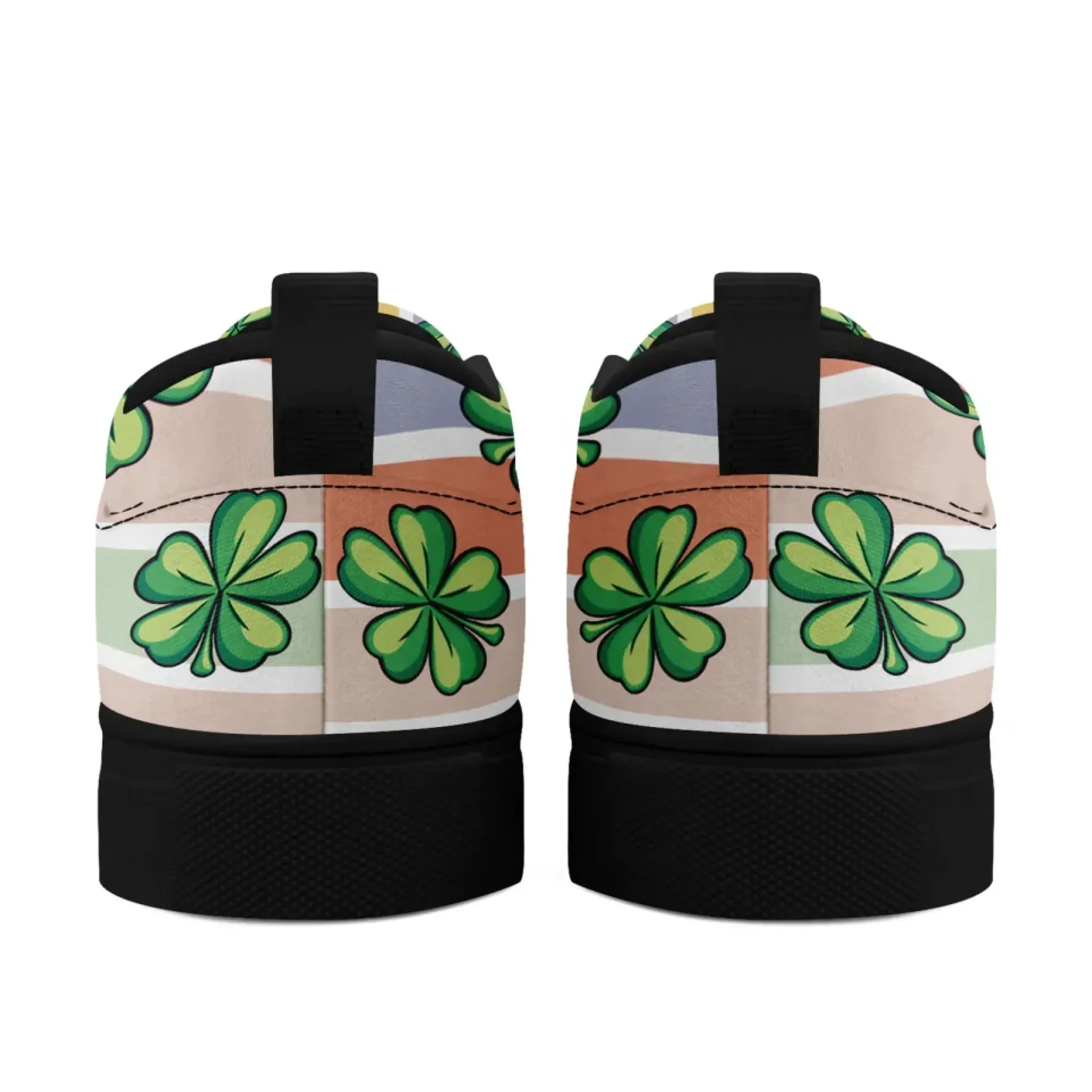 Personalized St.Patrick's Day Sneakers, Custom Canvas Slip On Shoes, Stylish and Green Shoes