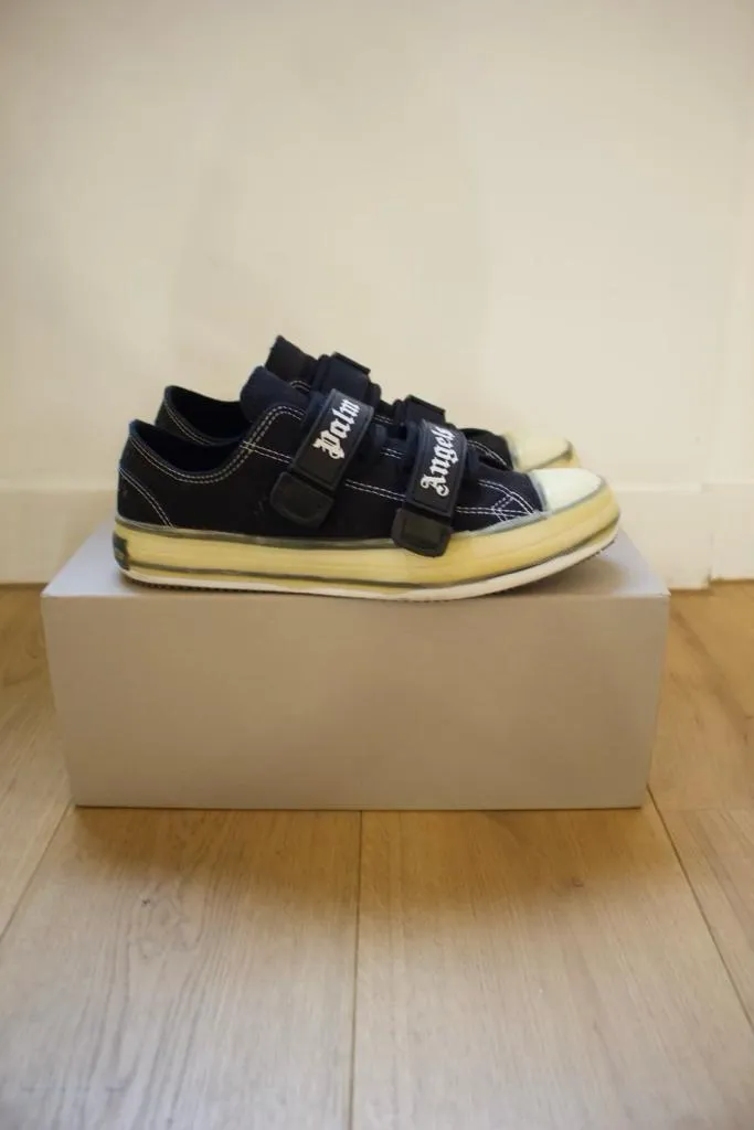 PRE LOVED - PALM ANGELS VULCANIZED TOUCH-STRAP SNEAKERS