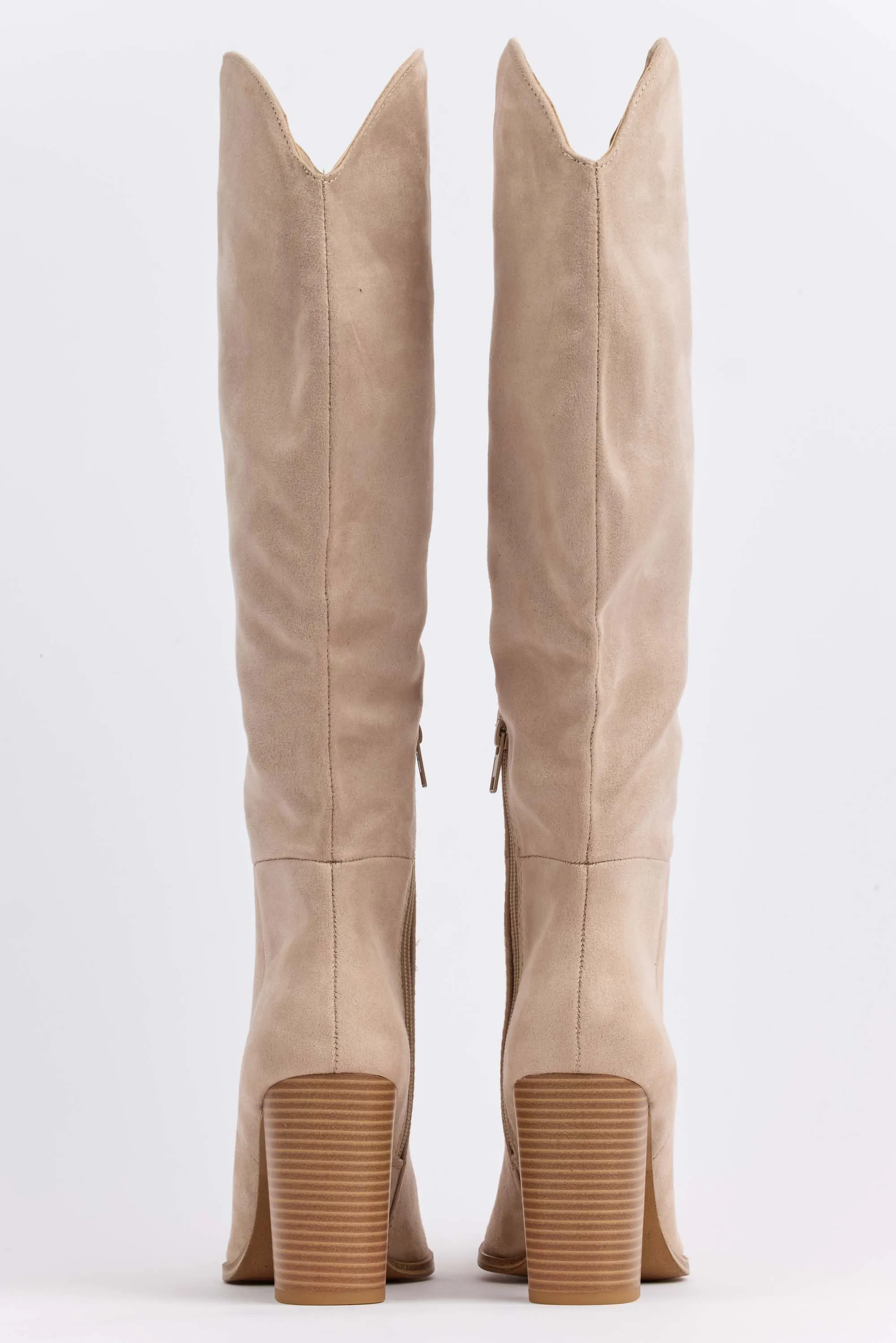 Priscilla Boots- Beige