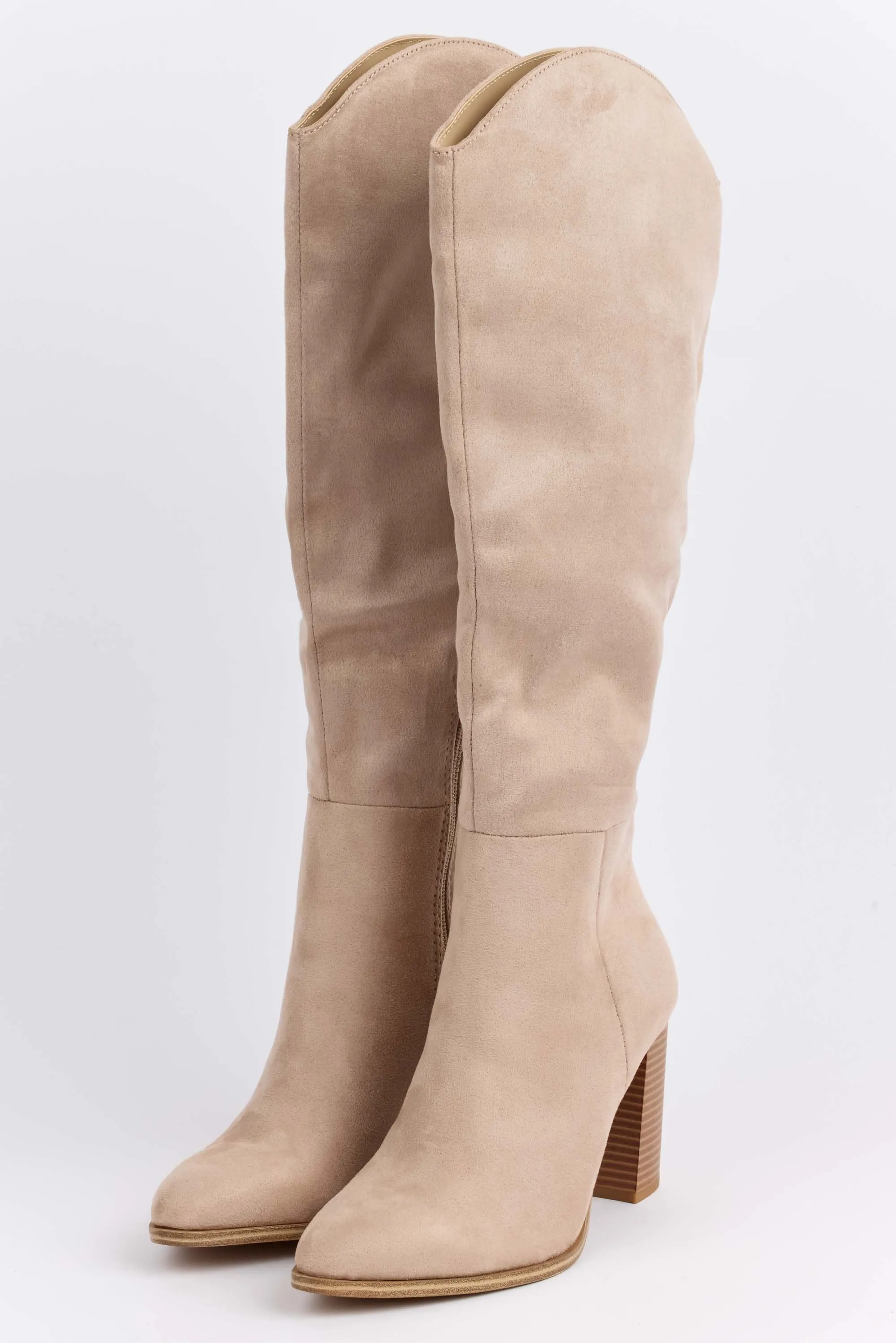 Priscilla Boots- Beige