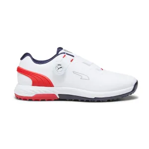 PUMA ALPHACAT Nitro Disc Men's Spikeless Shoes (White/Red/Navy)