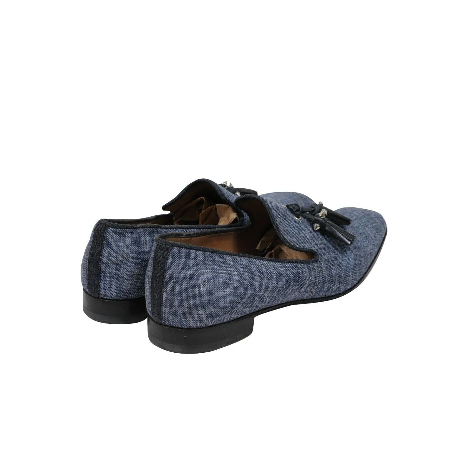 Rivalion Tassel Loafers Blue Denim Jean Slip On