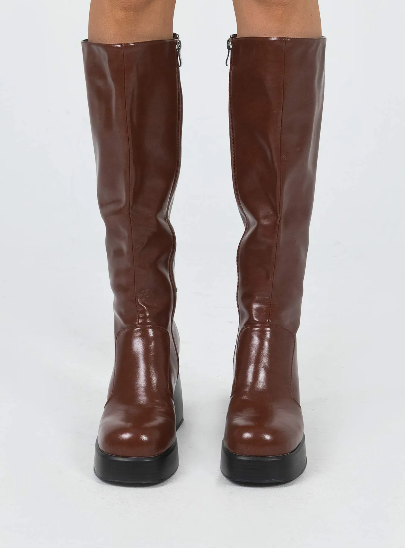 Sade Knee High Boots Brown