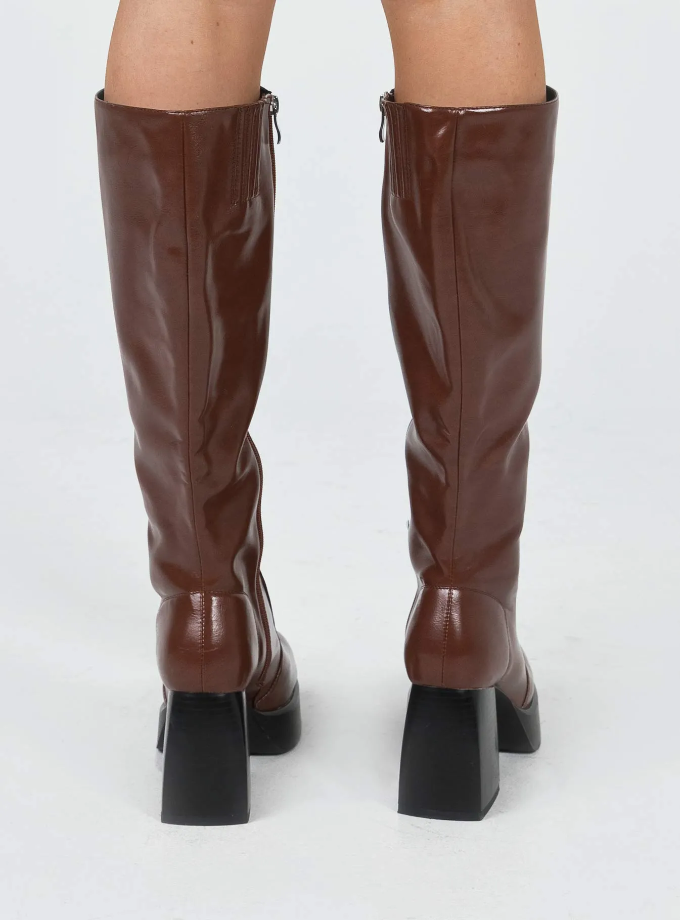 Sade Knee High Boots Brown