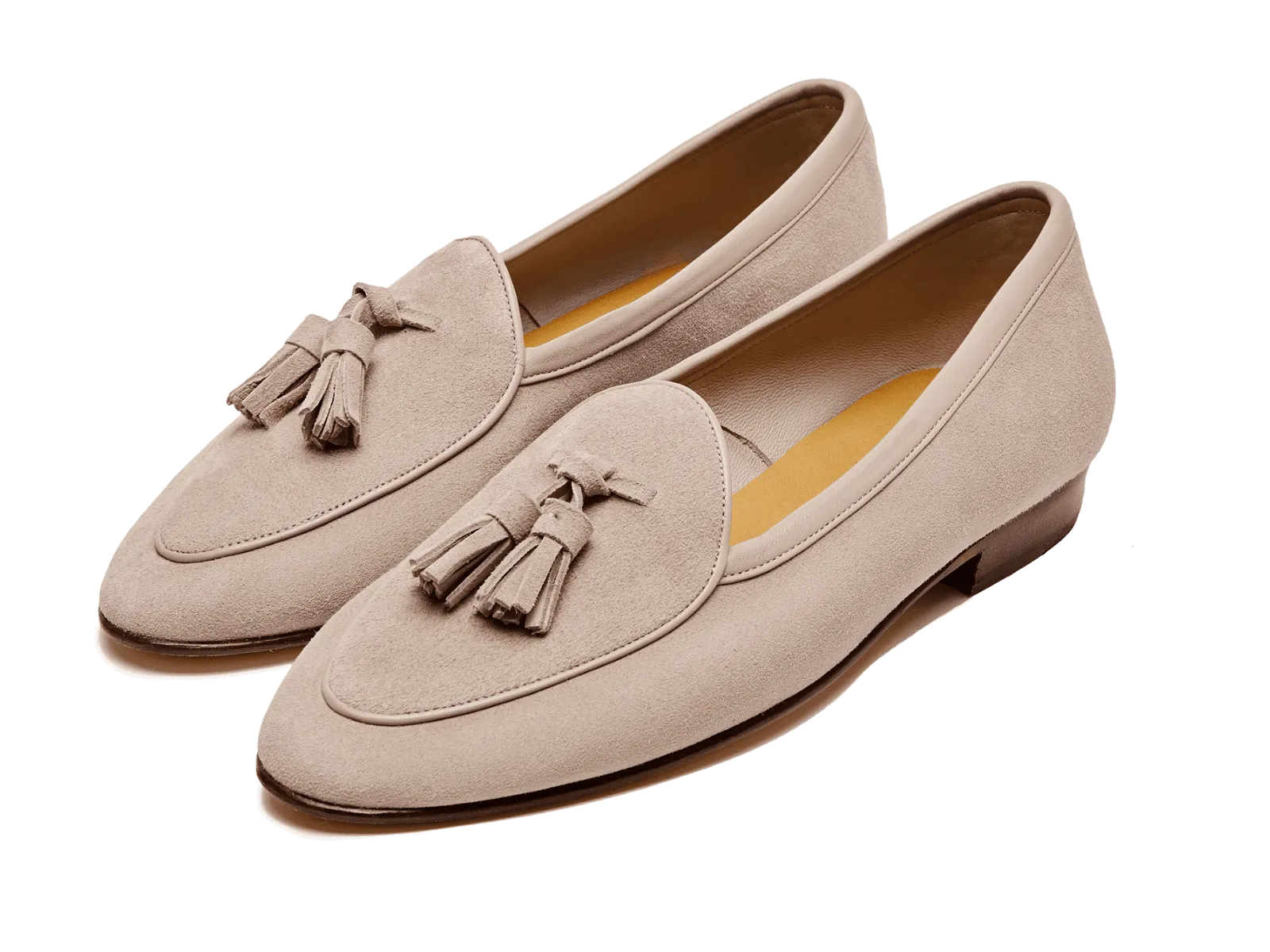 Sagan Classic Tassel Loafers in Albâtre Asteria Suede