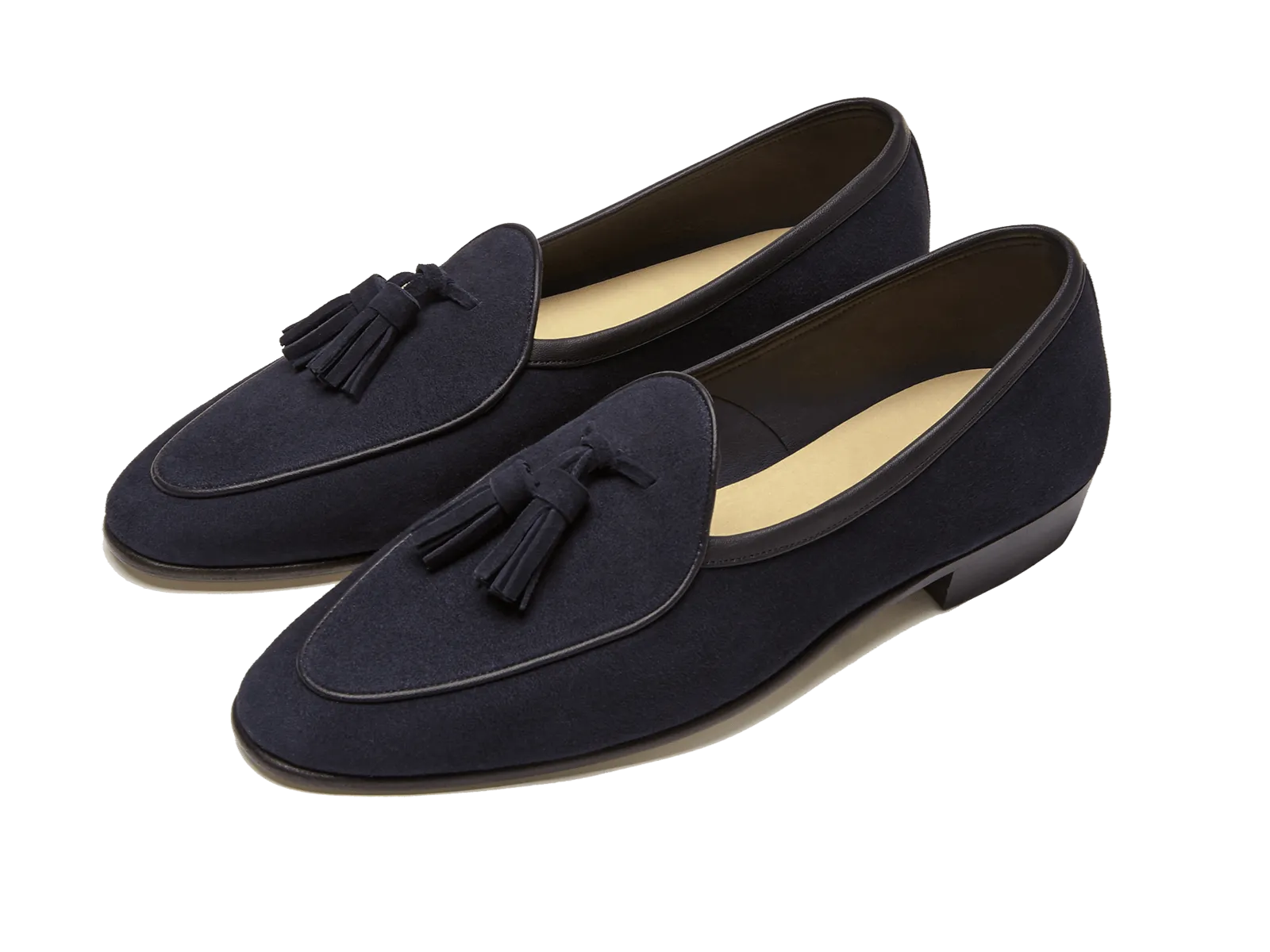 Sagan Classic Tassel Loafers in Midnight Navy Suede