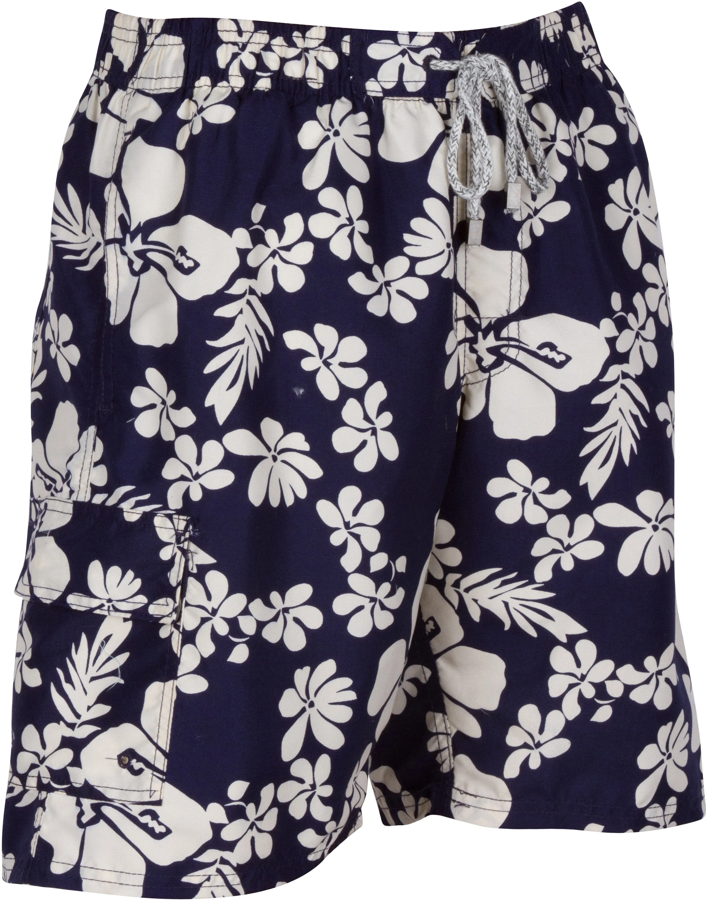 Sakkas Keona Hibiscus Patch Pocket Swim Trunk/Boardshort