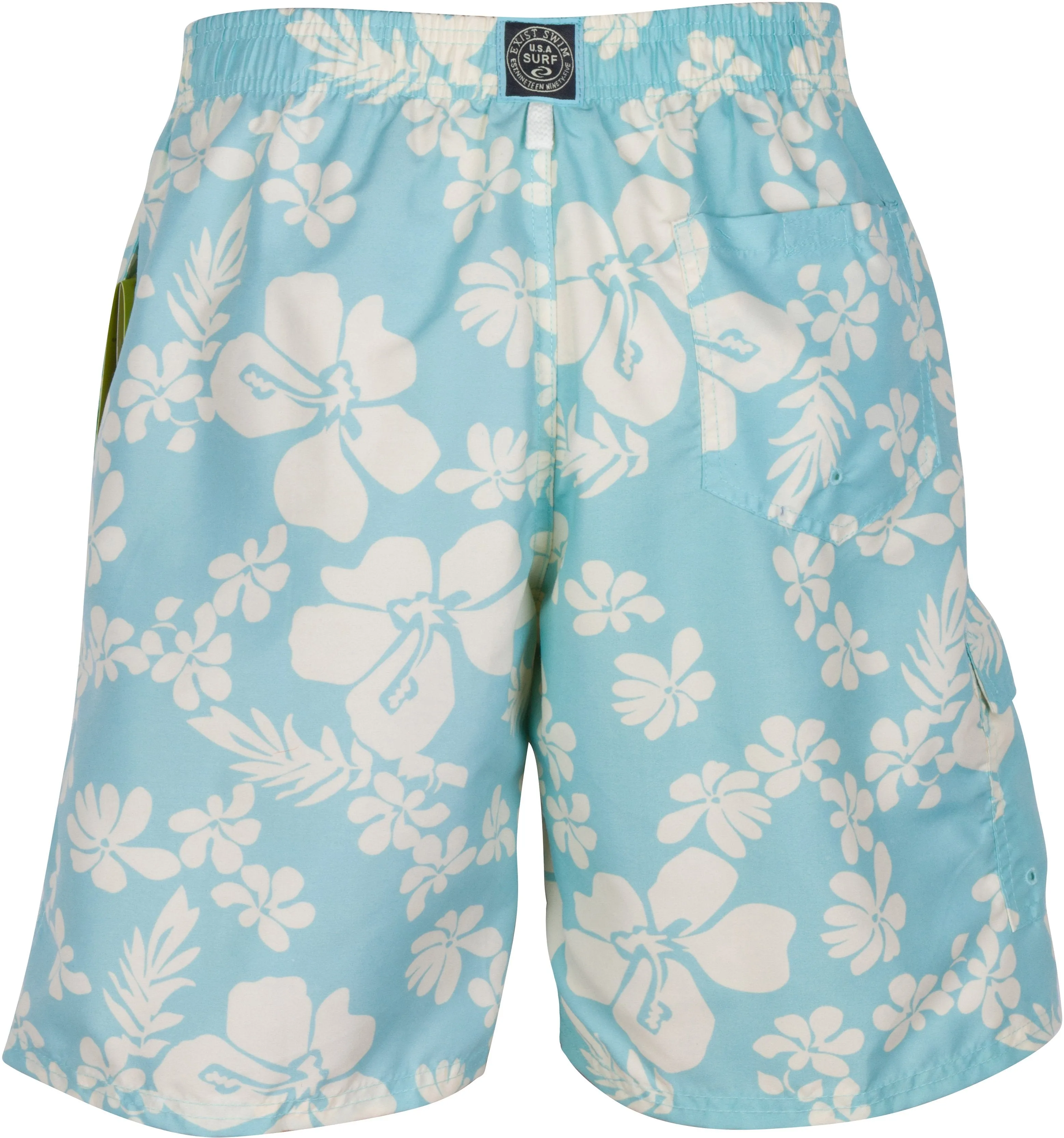 Sakkas Keona Hibiscus Patch Pocket Swim Trunk/Boardshort