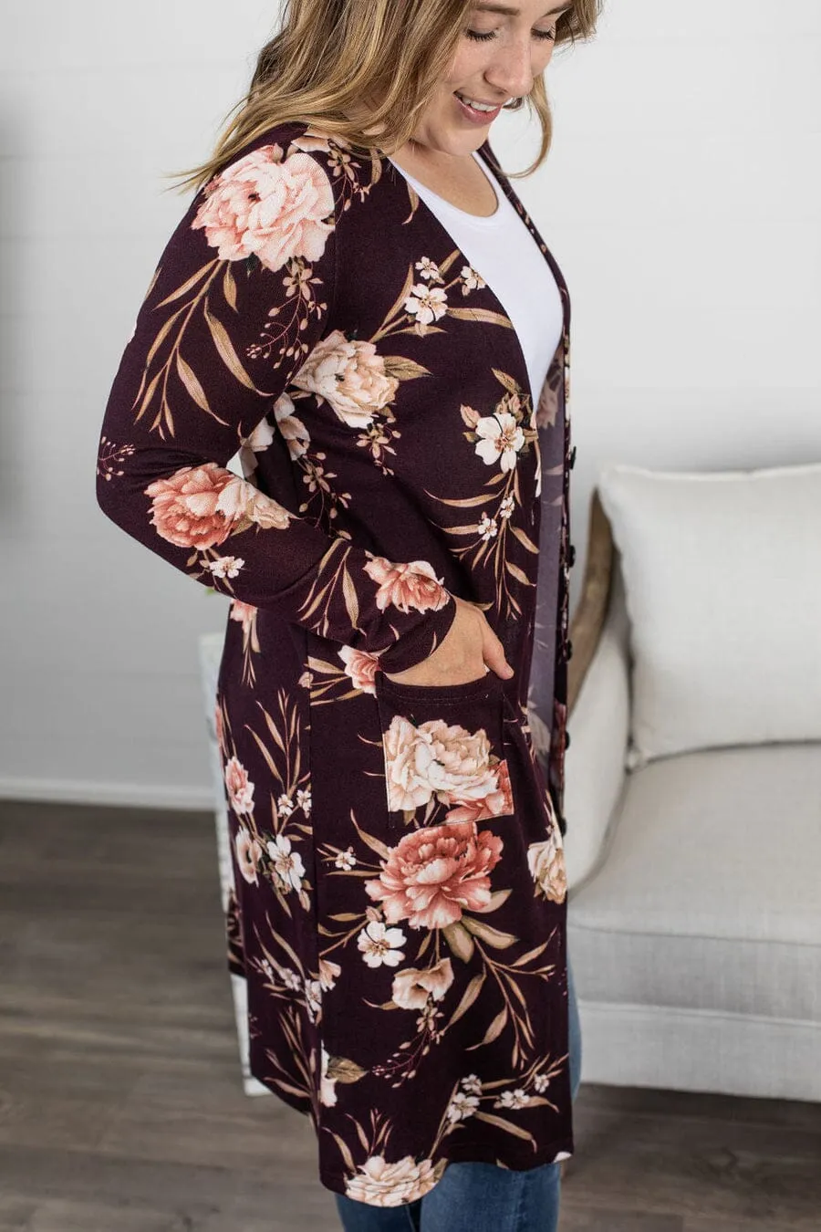 SALE- She's So Classic Duster (Florals)