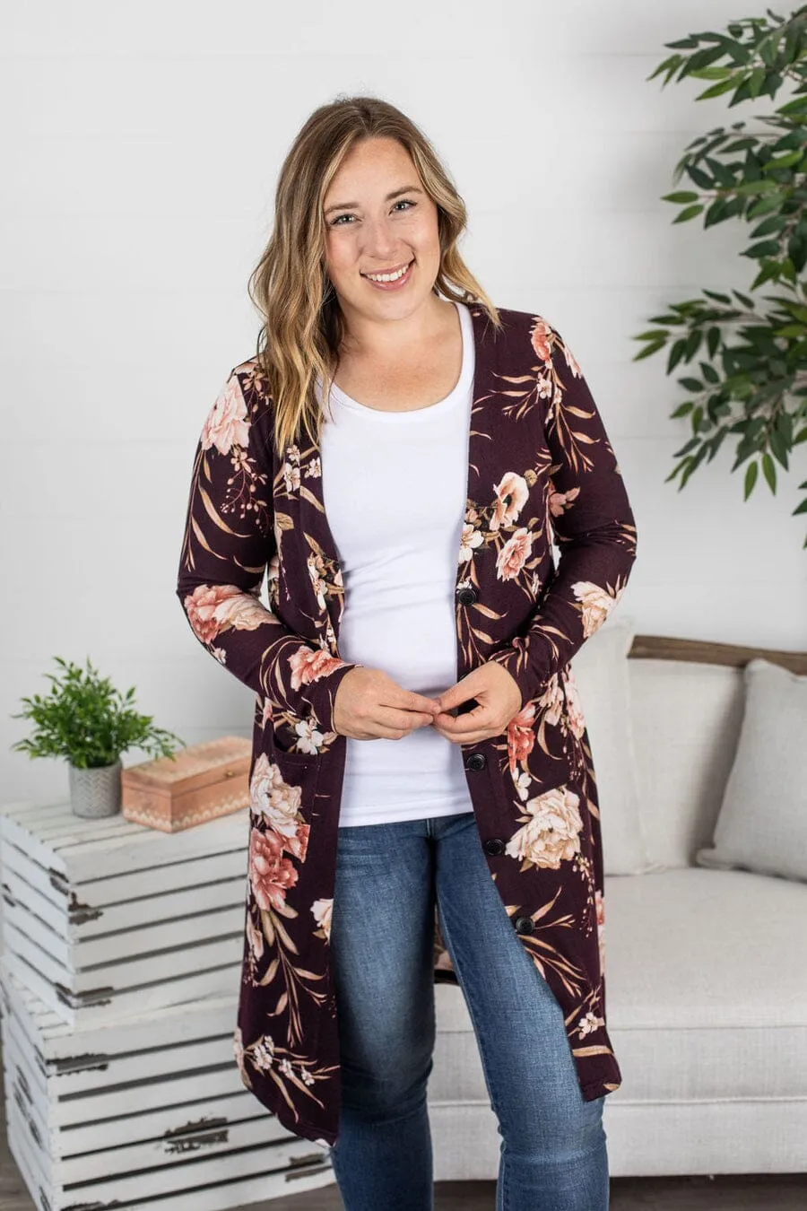 SALE- She's So Classic Duster (Florals)