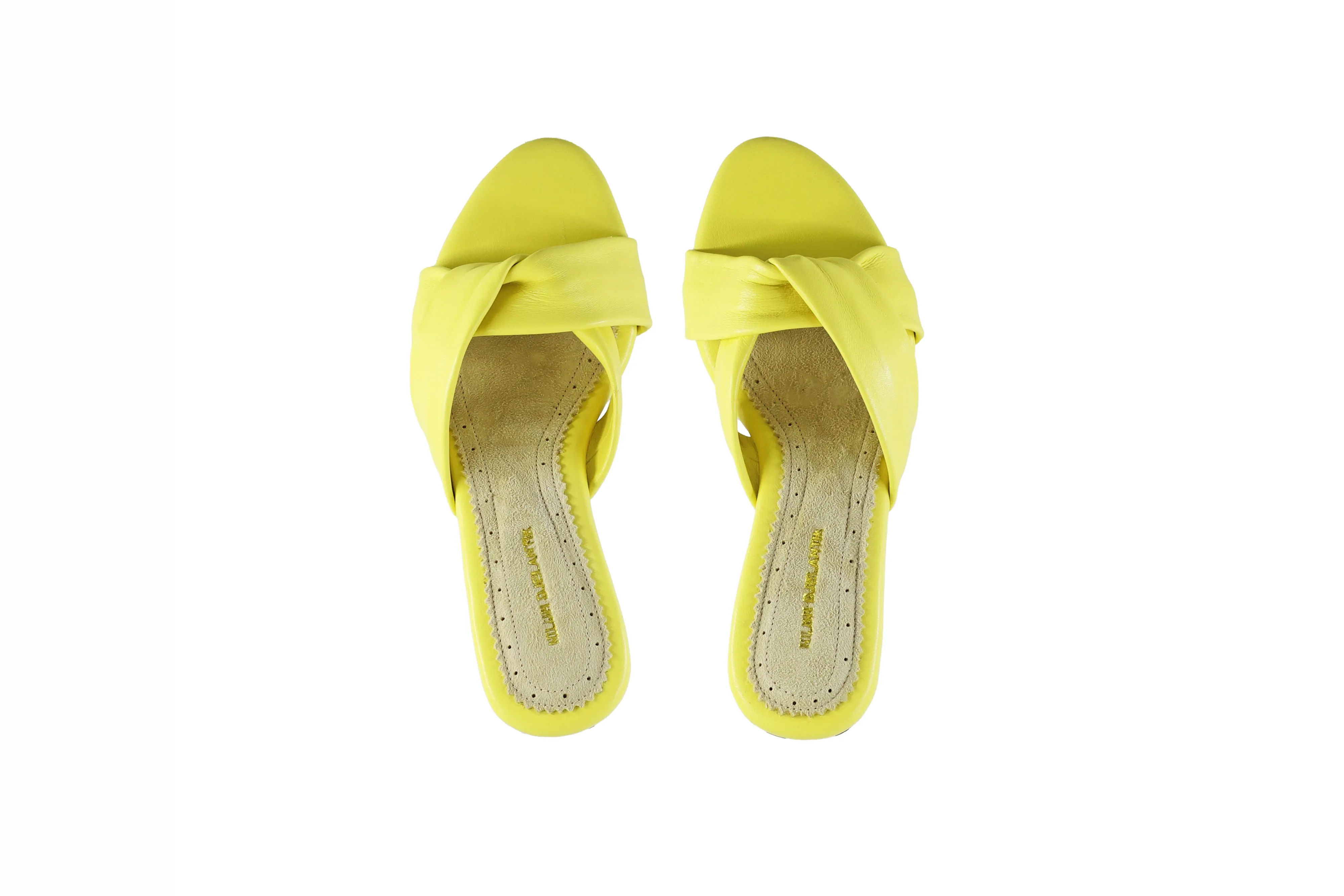 Sally 80mm Wedges - Sunny Yellow