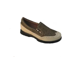 Sandbaggers: Women's Golf Shoes - Vanessa Bronze Sparkle (Size 6) SALE