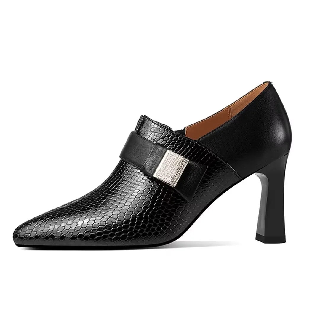 Signature Square-Toe Heel Pumps