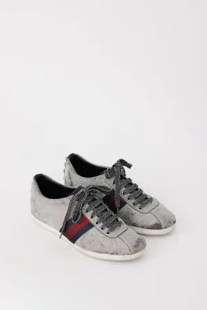 Silver Glitter Falacer Sneaker