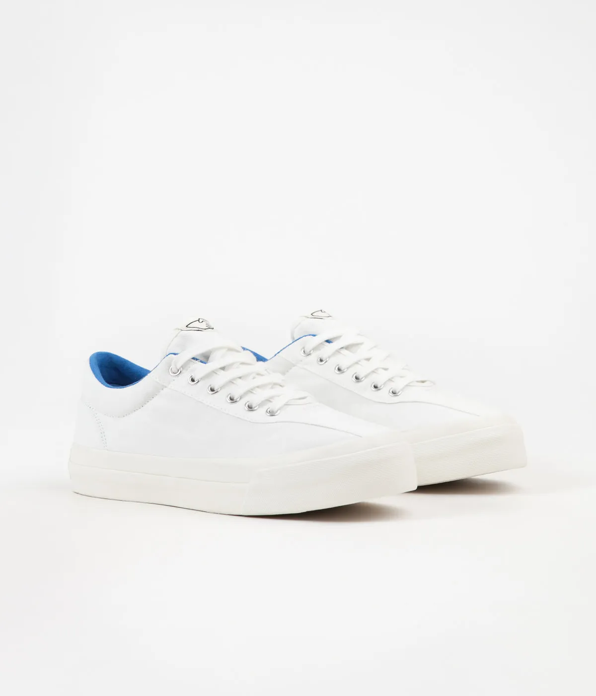 Stepney Workers Club Dellow Canvas Shoes - White / Blue