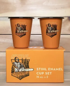 STIHL Enamel Cup Set - 15 oz. (Set of 2)