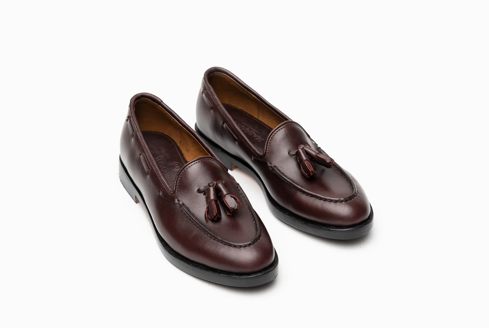 The Bonnie Tassel Loafers - Oxblood Burgundy