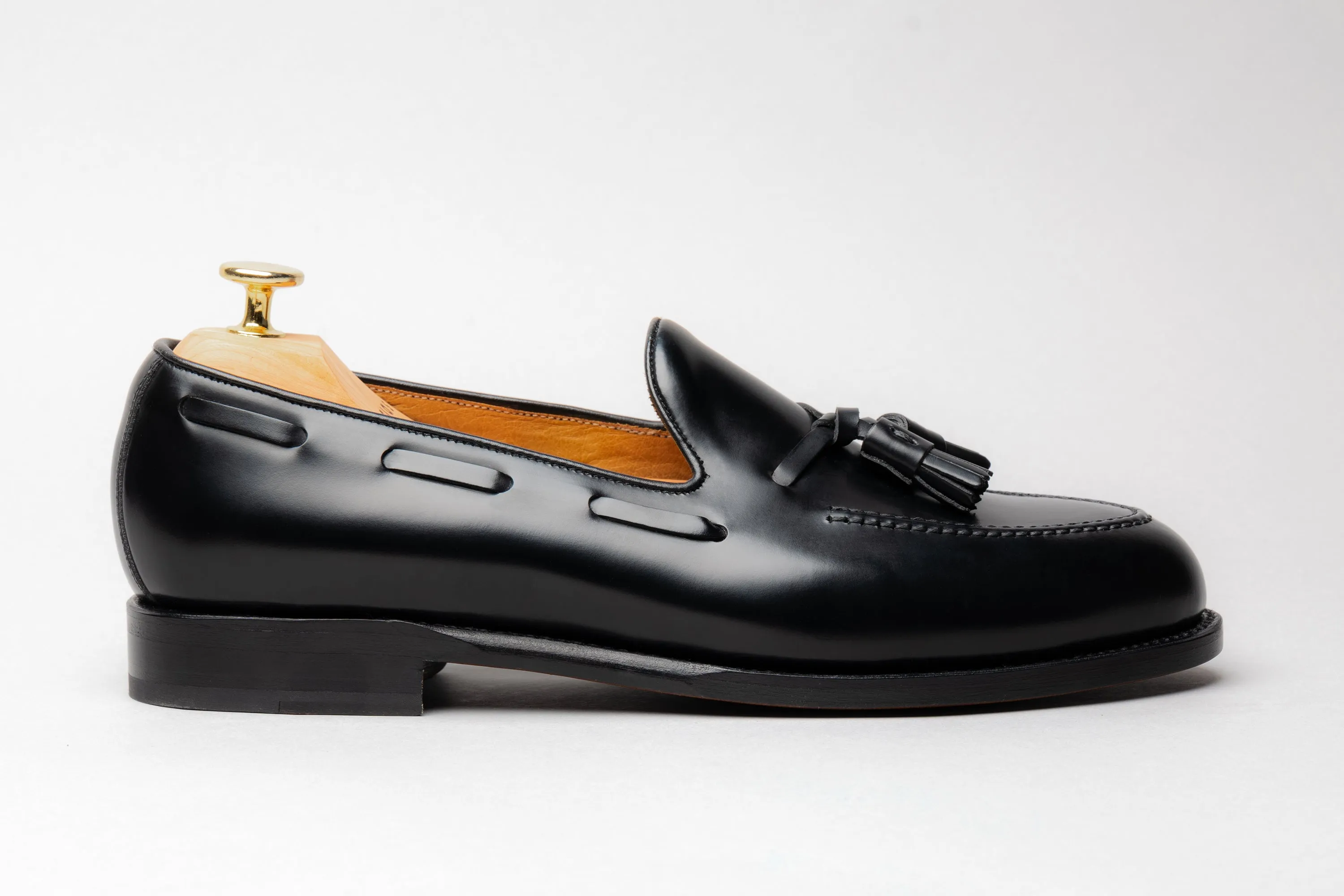 The Tassel Loafer - Black Calf