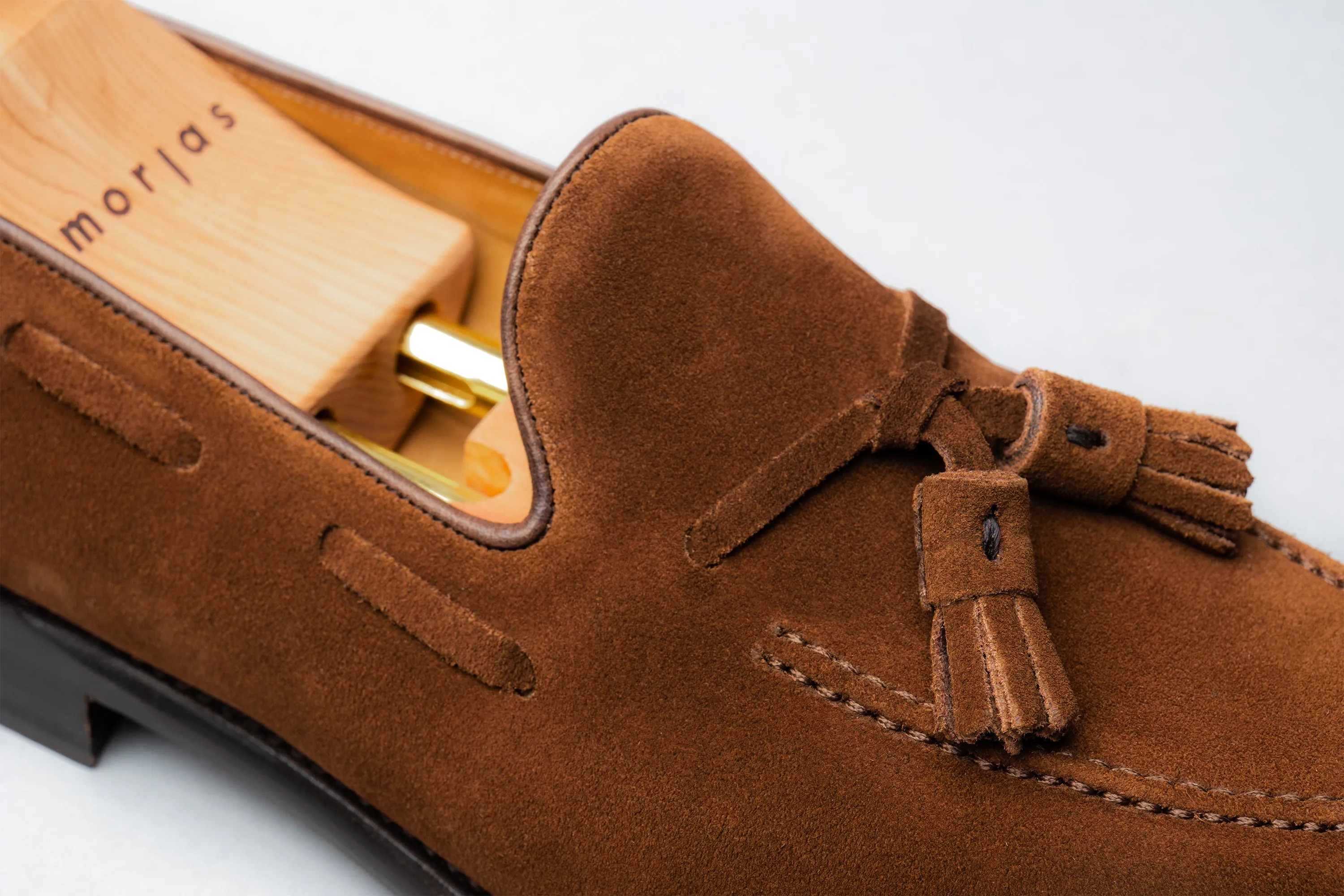 The Tassel Loafer - Medium Brown Suede