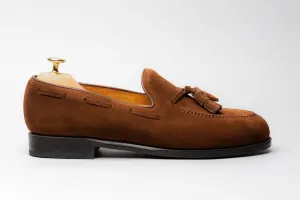 The Tassel Loafer - Medium Brown Suede