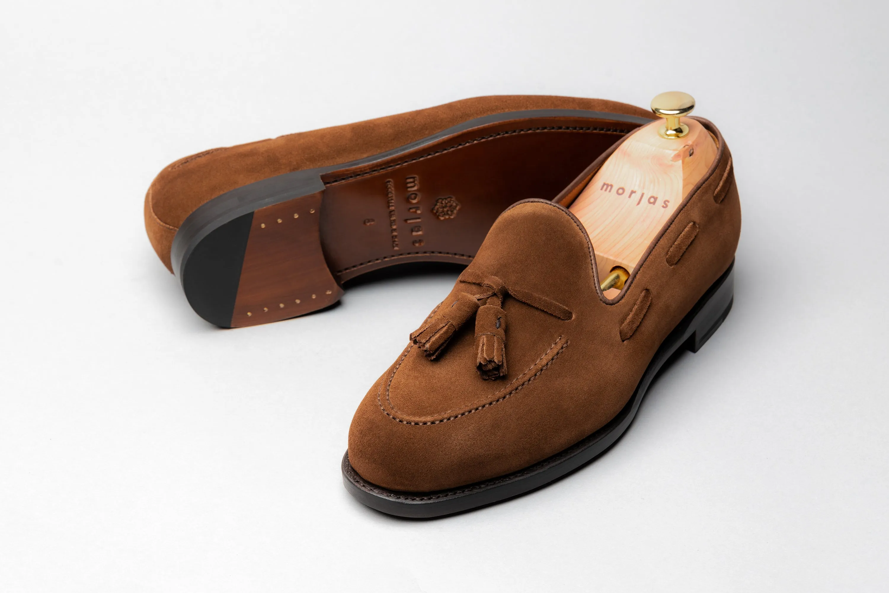 The Tassel Loafer - Medium Brown Suede