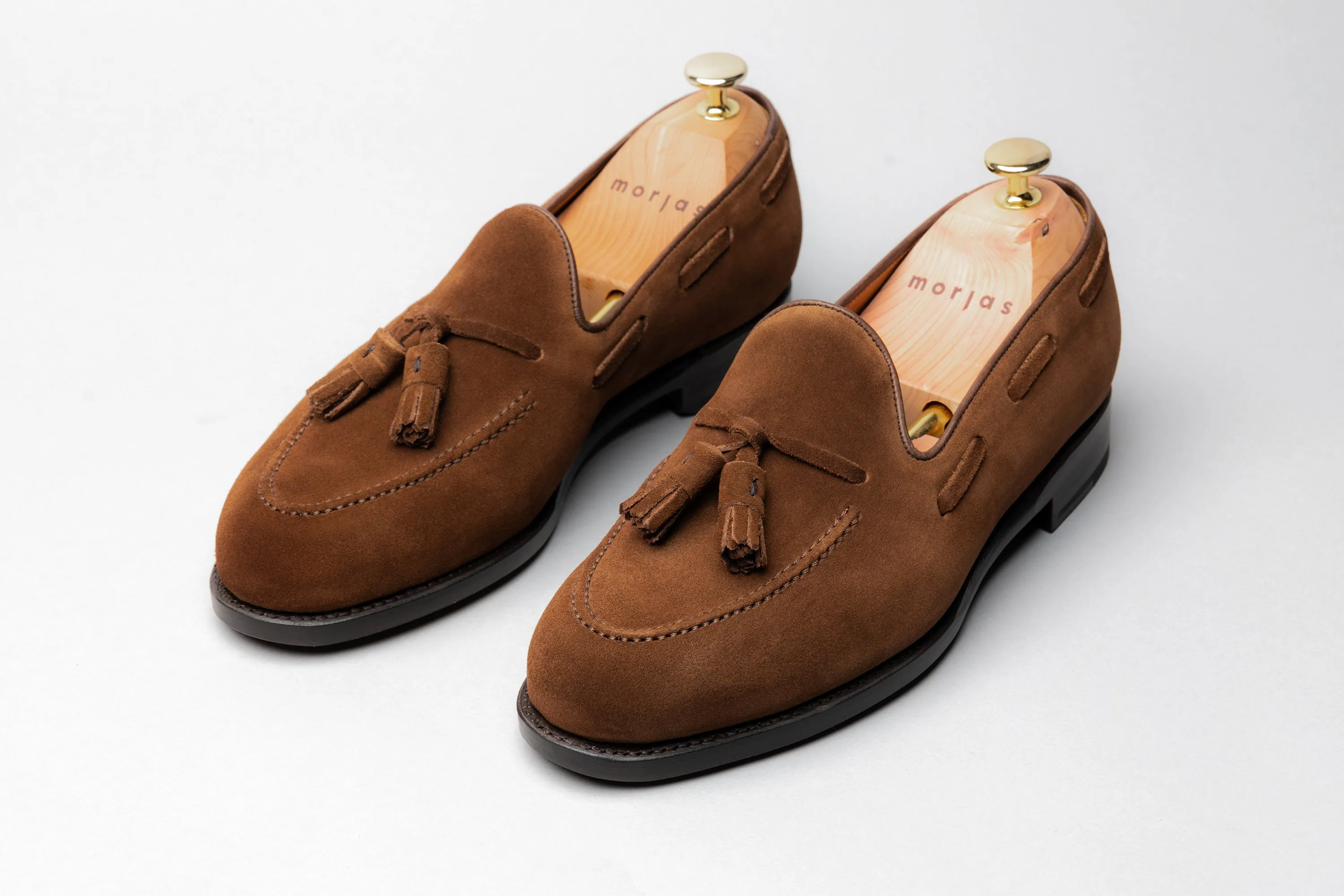 The Tassel Loafer - Medium Brown Suede