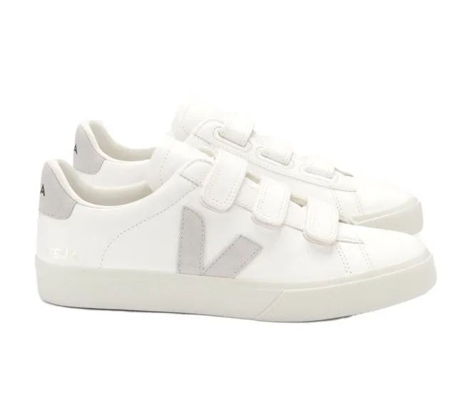 VEJA Recife chromefree leather white natural women