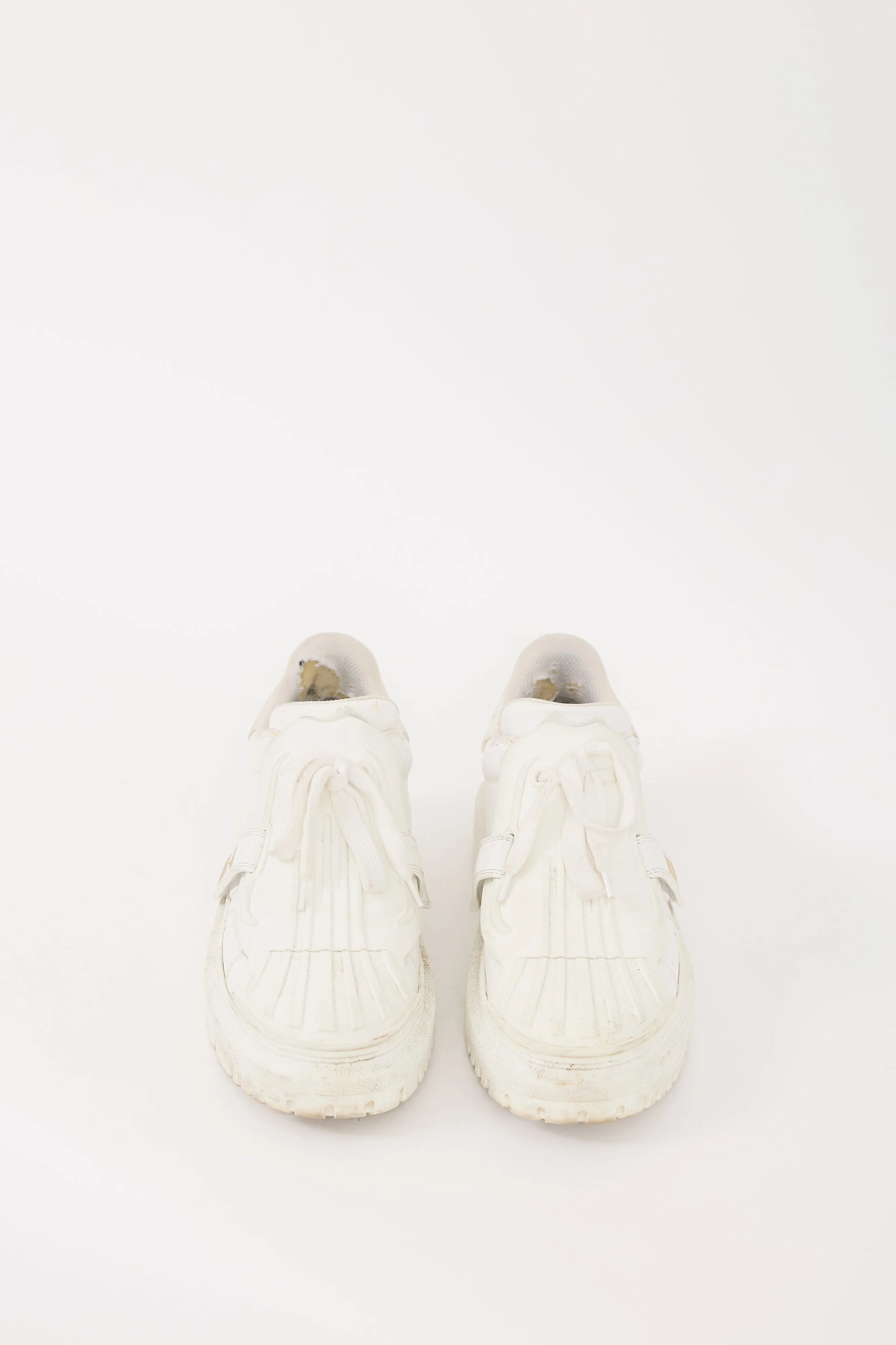 White Leather & Rubber Dior-ID Sneaker